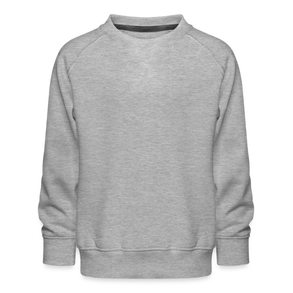 Kinderen premium sweater - grijs gemêleerd