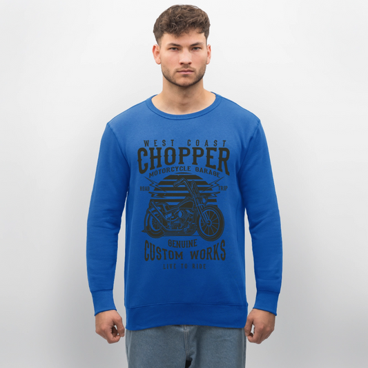 Stanley/Stella Uniseks bio-sweatshirt ROLLER - koningsblauw