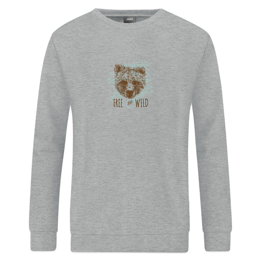 JAKO Sweatshirt Organic - grijs gemêleerd