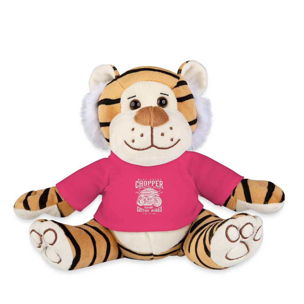 Pluche tijger - roze