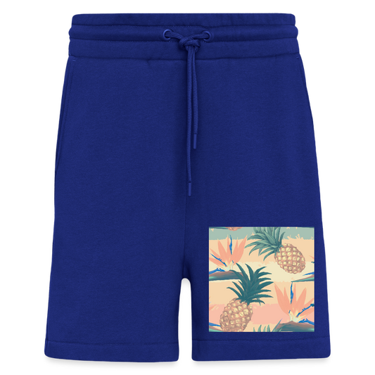 Organic relaxed shorts made in EU - Iconic Blue