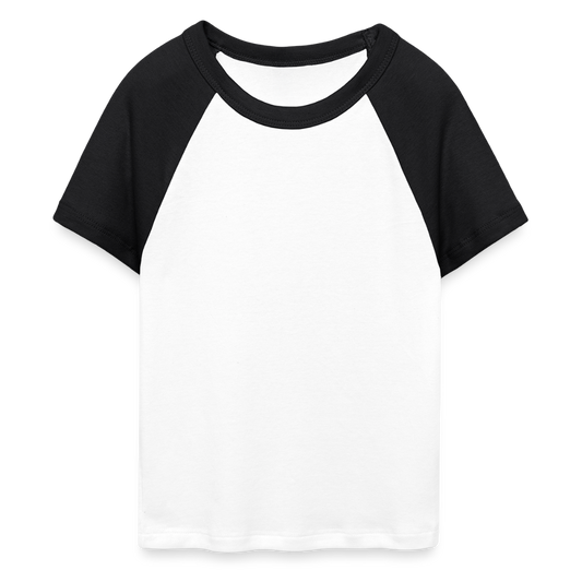 Vrouwen cropped Baby Tee - wit/zwart