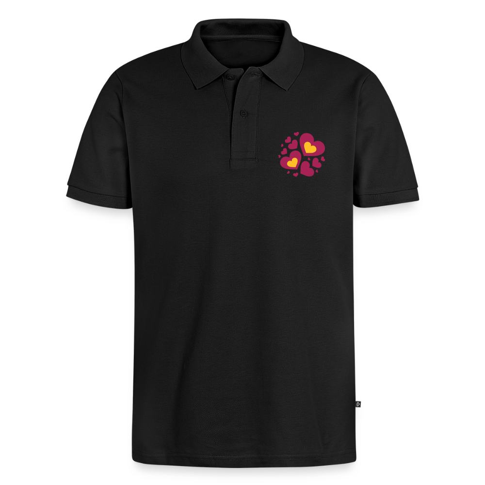 Mannen Premium Bio Poloshirt - zwart