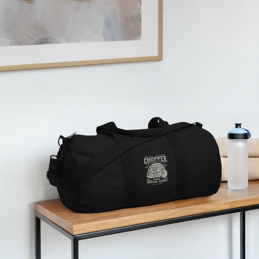Stanley/Stella gerecyclede canvas sporttas - zwart