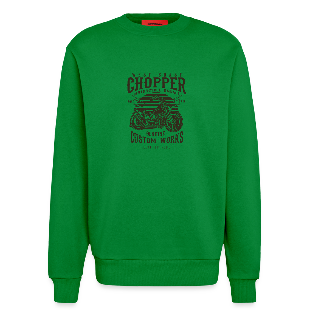 Organic relaxed crewneck made in EU - City Green