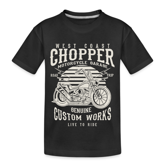 Teenager premium biologisch T-shirt - zwart