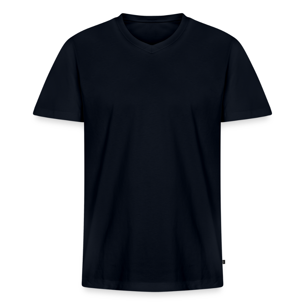 Mannen bio T-shirt met V-hals van Stanley & Stella - navy