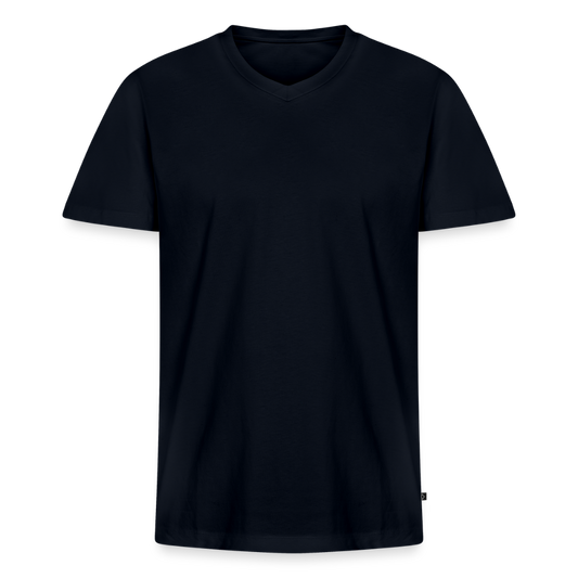 Mannen bio T-shirt met V-hals van Stanley & Stella - navy