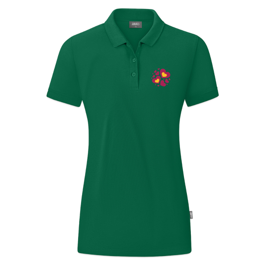 JAKO Vrouwen polo Organic - kelly groen