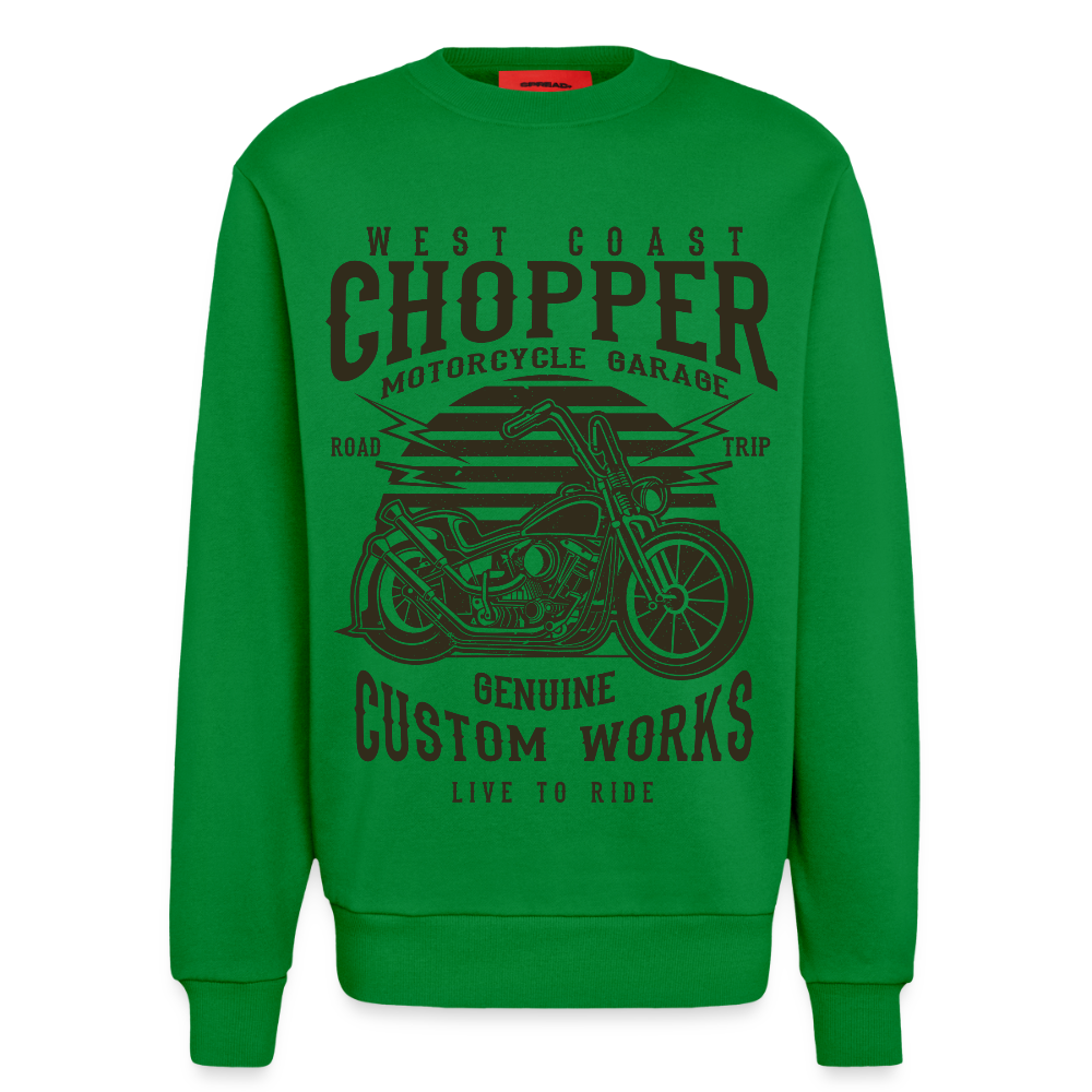 Organic relaxed crewneck made in EU - City Green