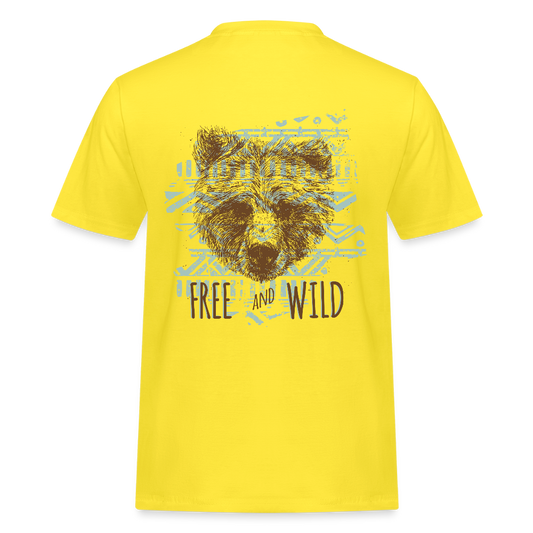 Mannen Workwear T-shirt - geel