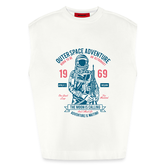 Heavyweight oversized organic tanktop made in EU Unisex - OFF WHITE