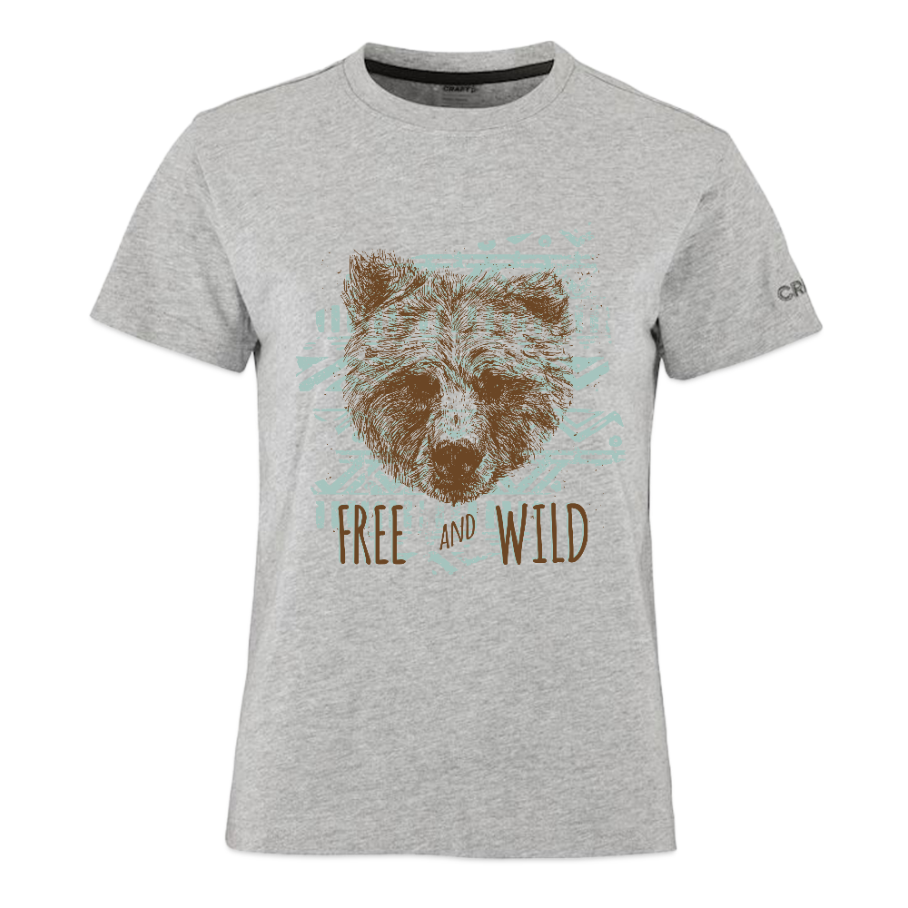 CRAFT Community 2.0 vrouwen T-shirt - grijs gemêleerd