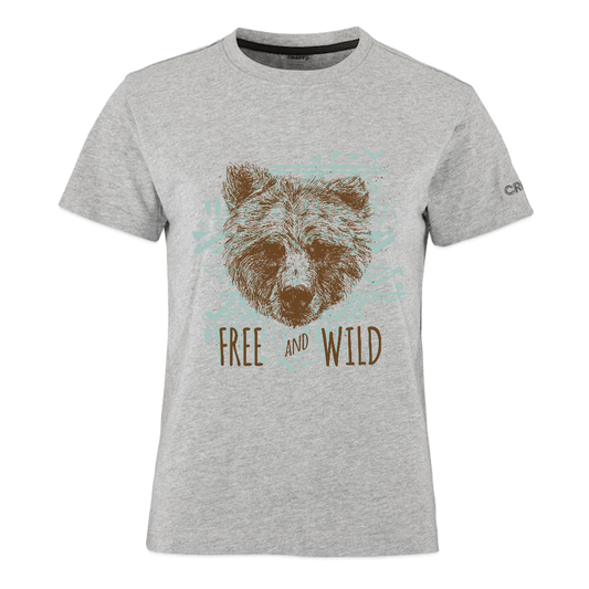 CRAFT Community 2.0 vrouwen T-shirt - grijs gemêleerd