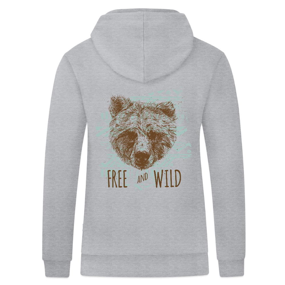 JAKO Ziphoodie Organic - grijs gemêleerd