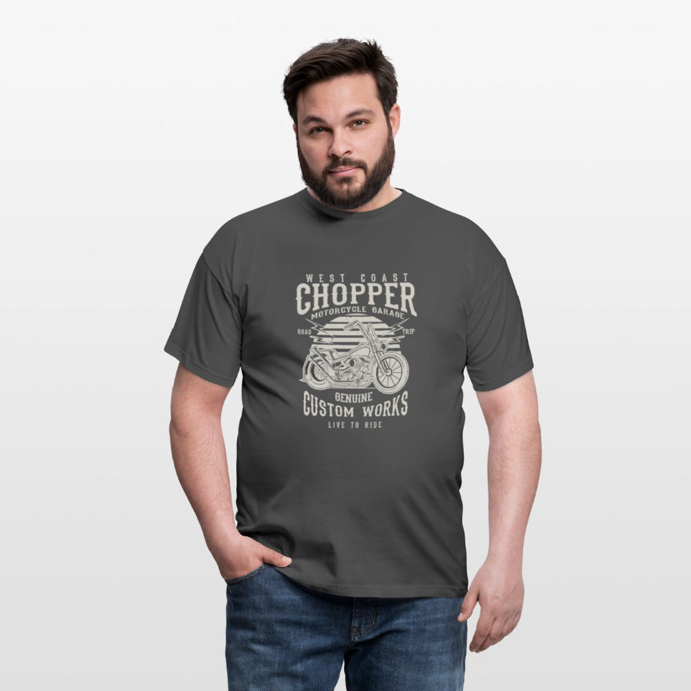 Mannen T-shirt - houtskool