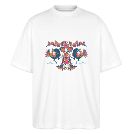 Stanley/Stella Uniseks oversized bio T-shirt Blaster - wit