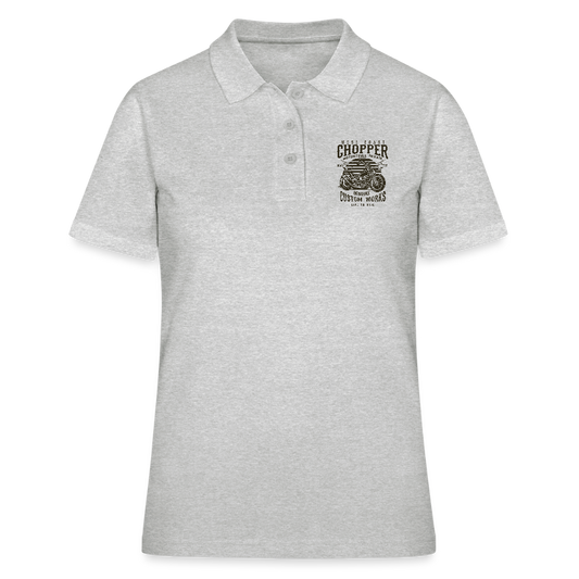 Women's Polo Shirt - grijs gemêleerd