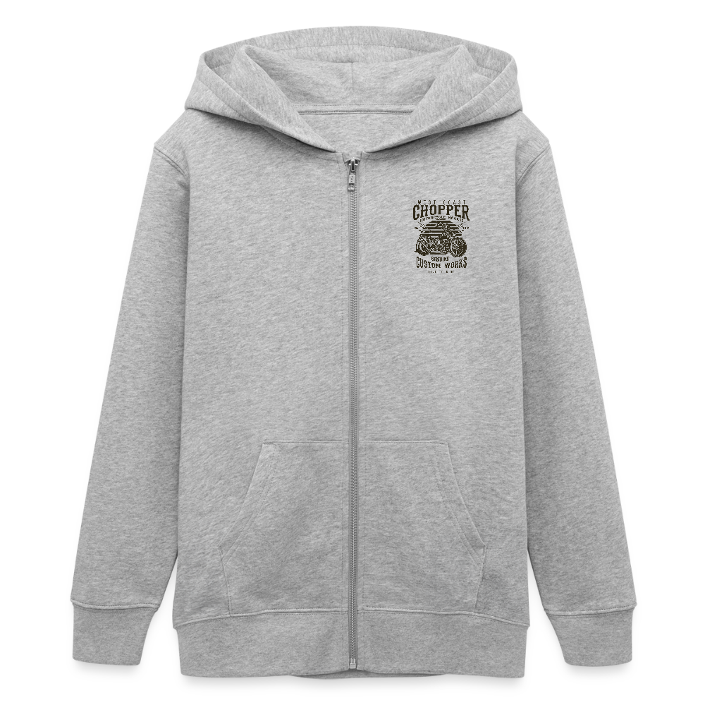 Stanley/Stella Mini Cultivator bio tiener ziphoodie - grijs gemêleerd