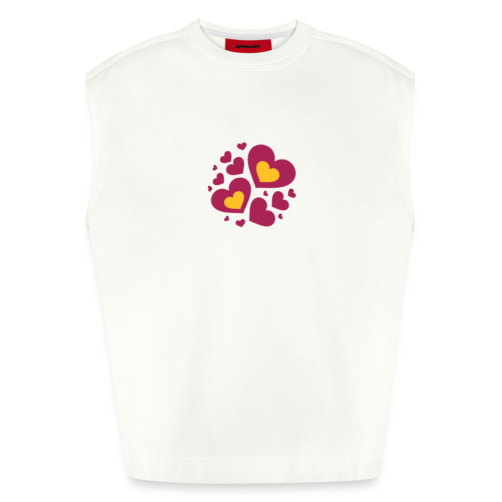 Heavyweight oversized organic tanktop made in EU Unisex - OFF WHITE