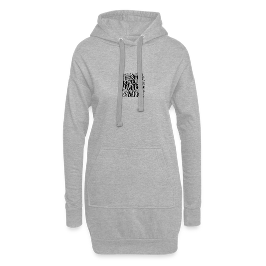 Hoodiejurk - grijs gemêleerd