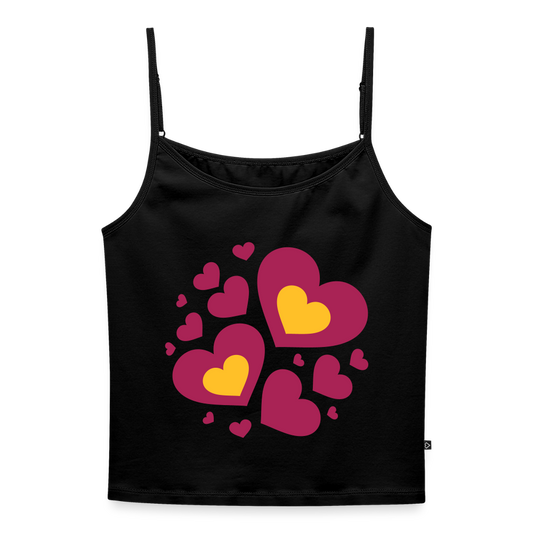 Vrouwen spaghetti-tanktop - zwart