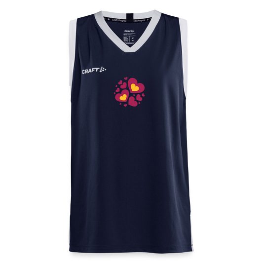 CRAFT Progress kinder-basketbalshirt - navy
