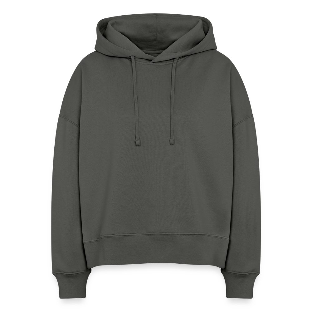 Stanley/Stella Vrouwen boxy bio hoodie Nora - houtskool
