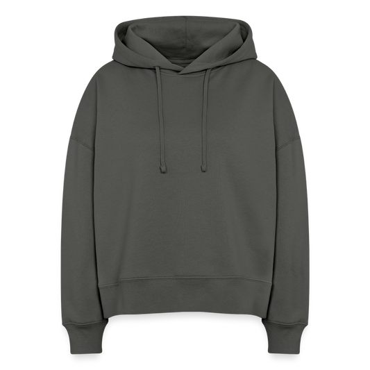 Stanley/Stella Vrouwen boxy bio hoodie Nora - houtskool