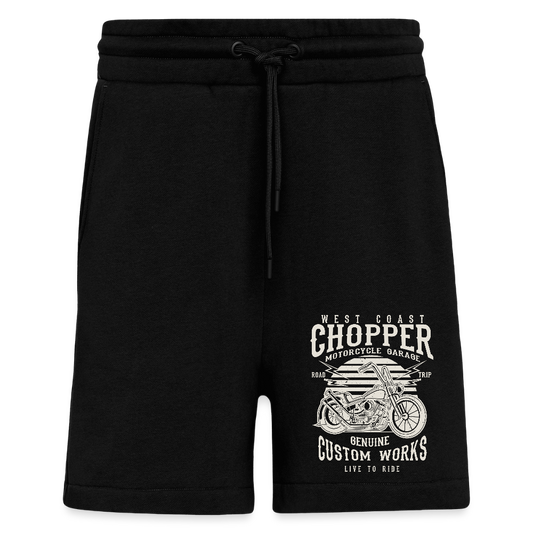 Organic relaxed shorts made in EU - SOLID BLACK