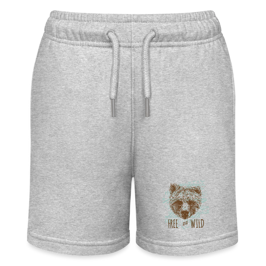 Stanley/Stella teenager bio-joggingshorts MINI BOLTER - grijs gemêleerd