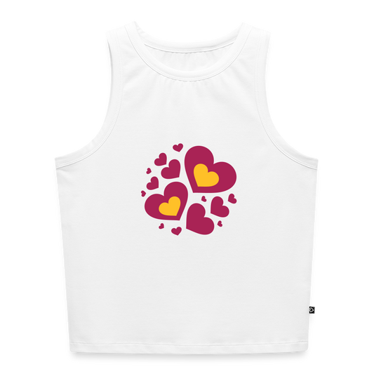 Vrouwen cropped tanktop - wit