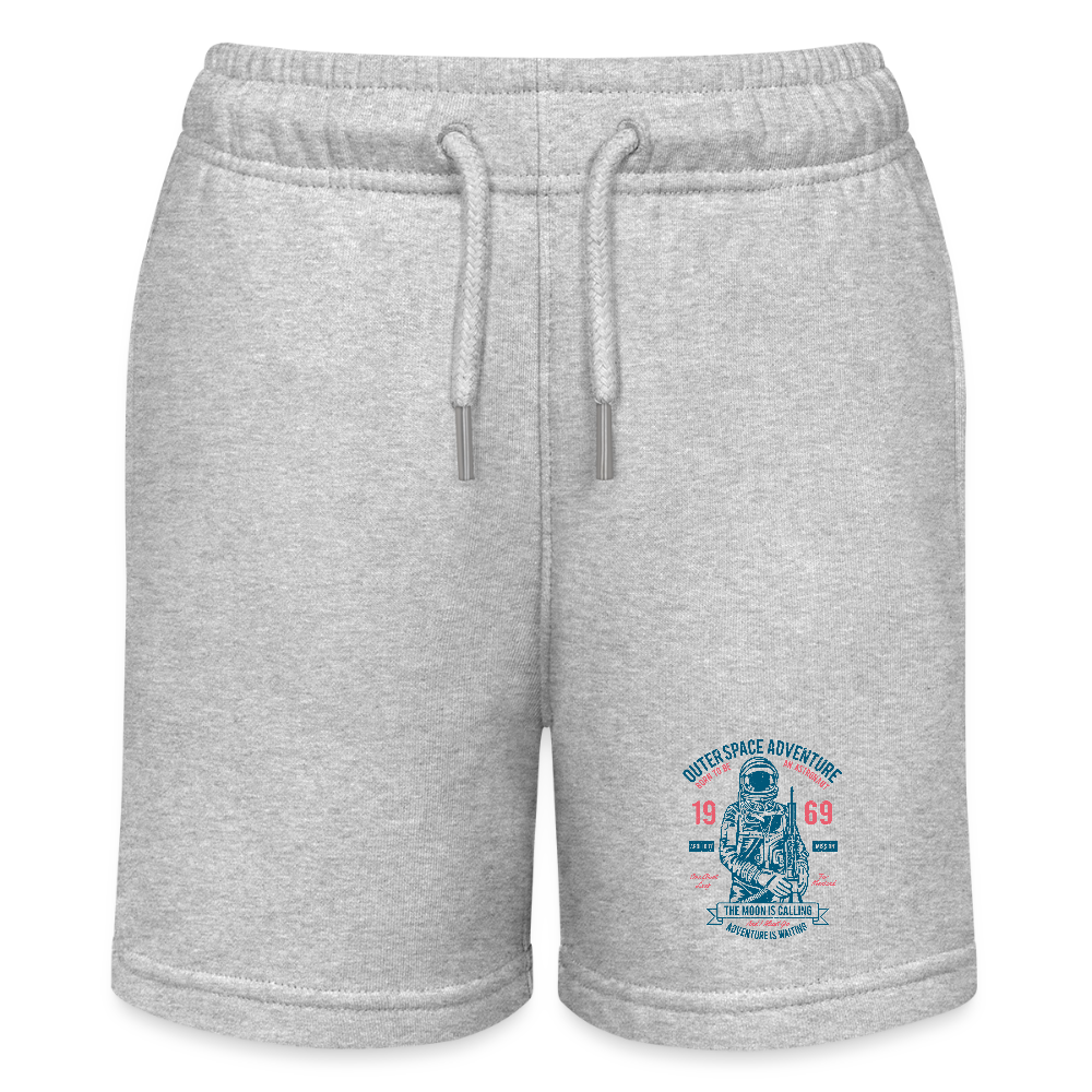 Stanley/Stella teenager bio-joggingshorts MINI BOLTER - grijs gemêleerd