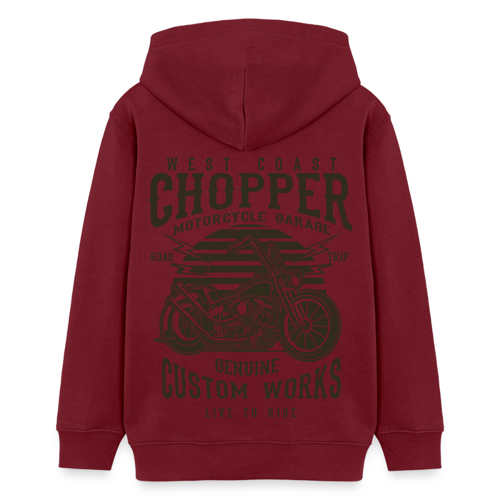 Stanley/Stella Tiener bio-hoodie Mini Cruiser - bourgognerood