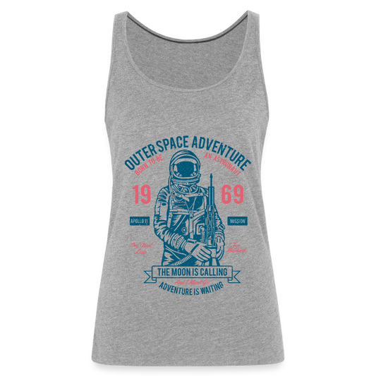 Vrouwen Premium tank top - grijs gemêleerd