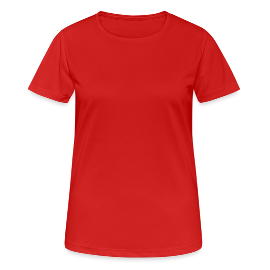 Vrouwen T-shirt ademend actief - rood