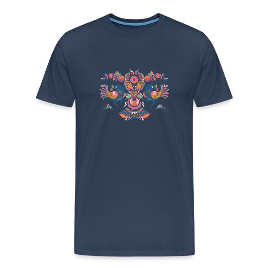 Mannen premium biologisch T-shirt - navy