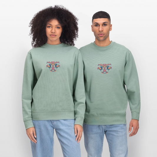 Stanley/Stella Uniseks bio-sweatshirt CHANGER - licht grijsgroen