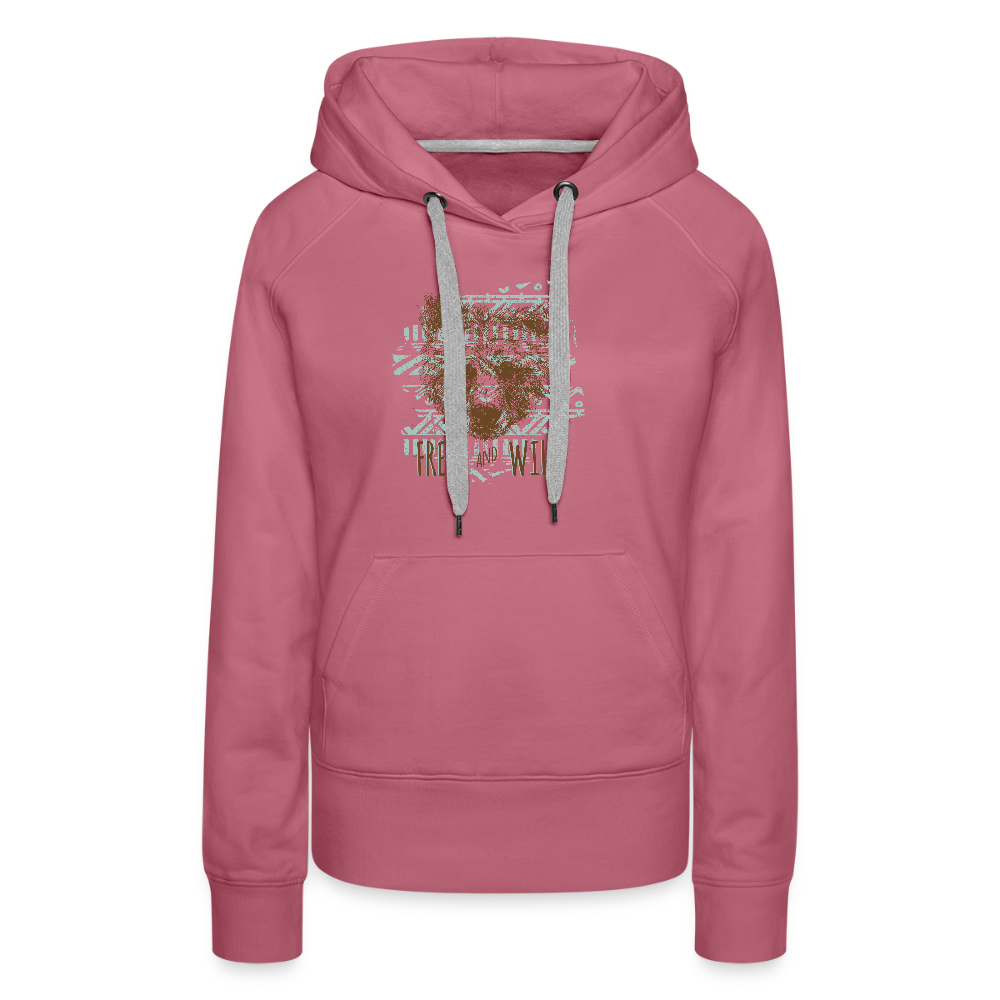 Vrouwen Premium hoodie - malve