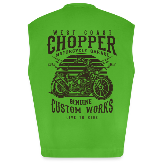 Heavyweight oversized organic tanktop made in EU Unisex - Apple Neon
