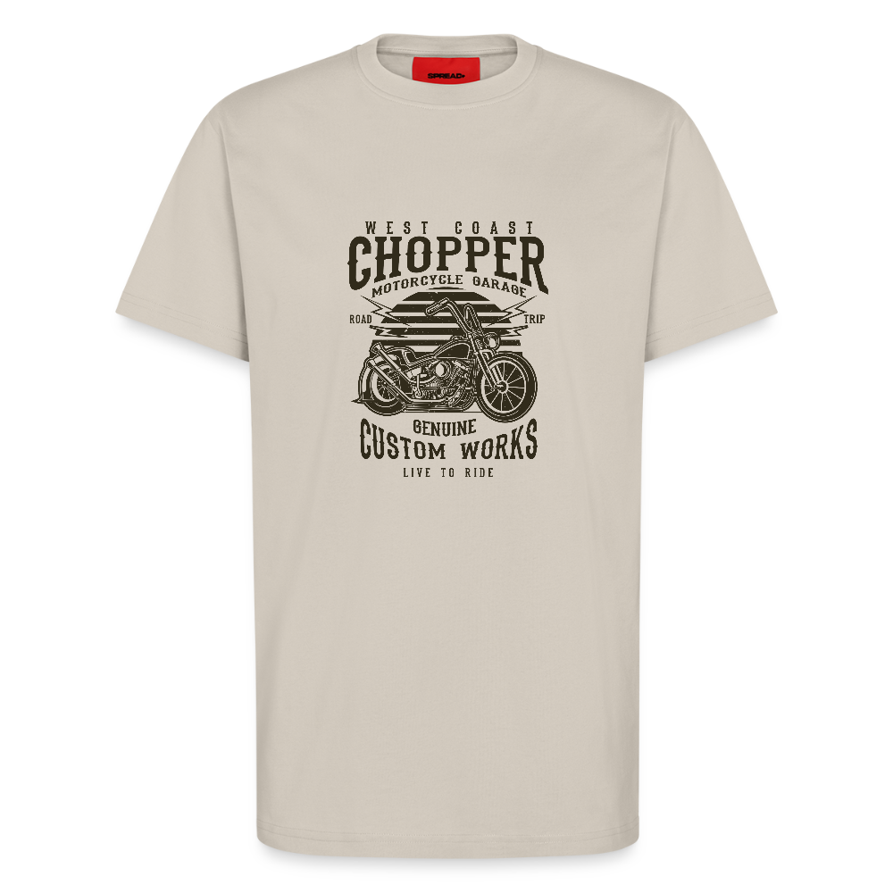 Organic relaxed T-shirt made in EU - WARM CLAY
