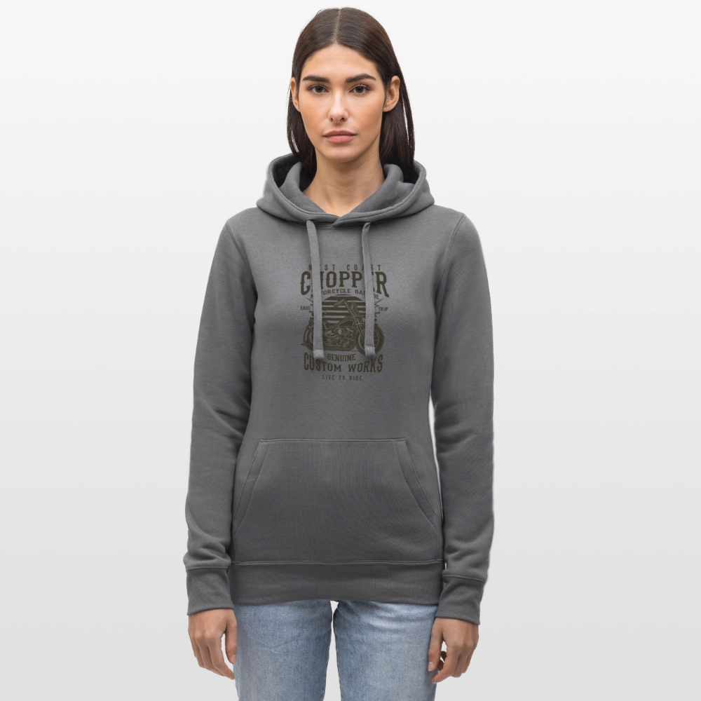 Vrouwenhoodie van Russell - grijs