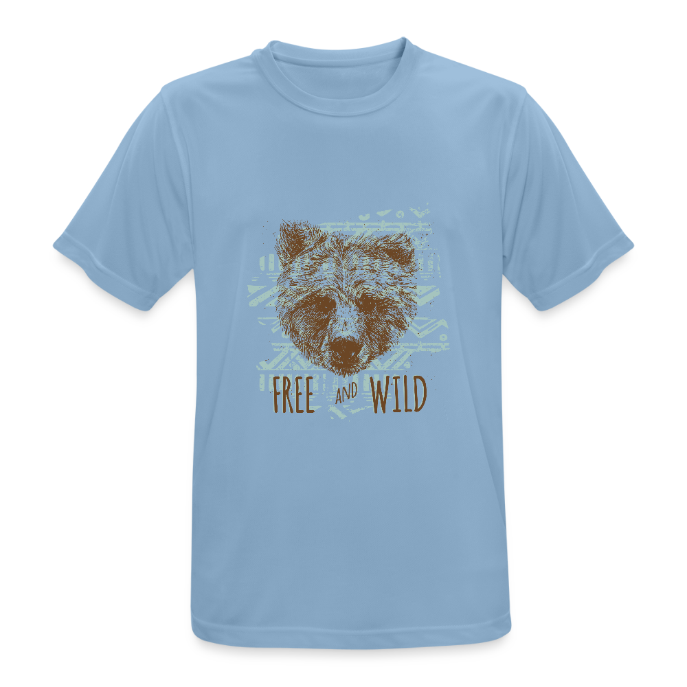 Mannen T-shirt ademend actief - hemelsblauw