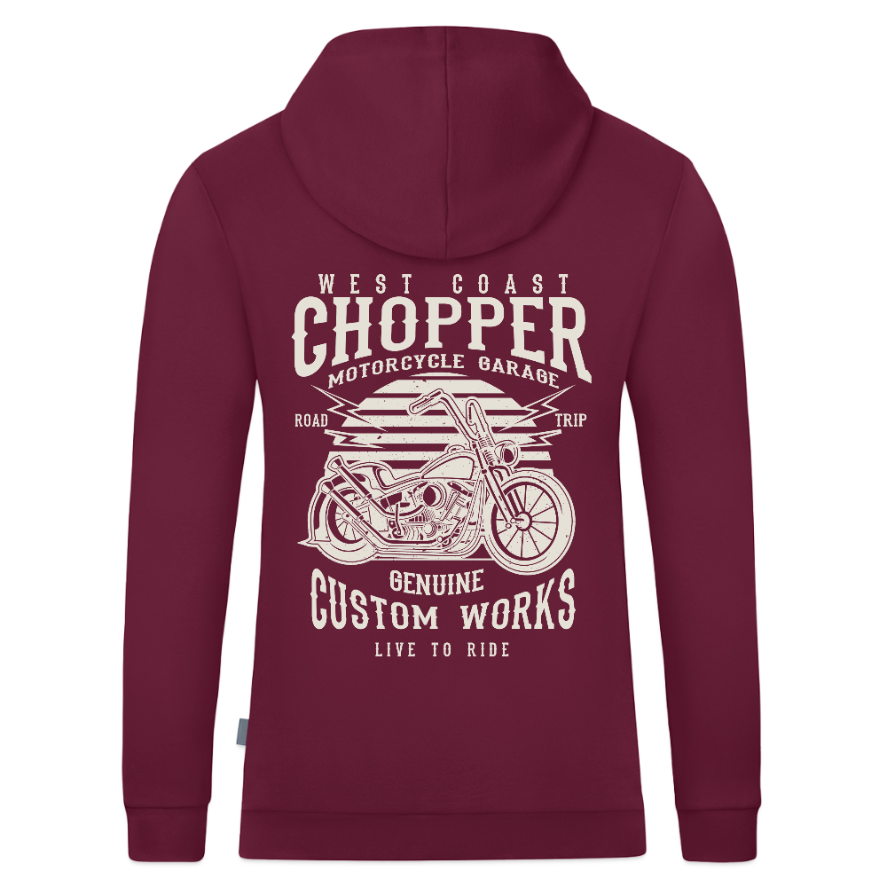 JAKO Teenager hoodie Organic - wijnrood