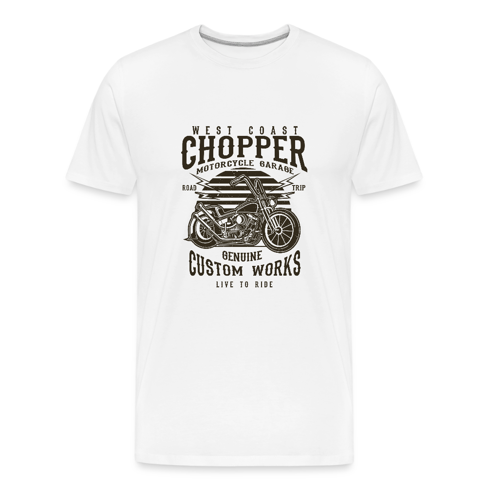 Mannen premium biologisch T-shirt - wit