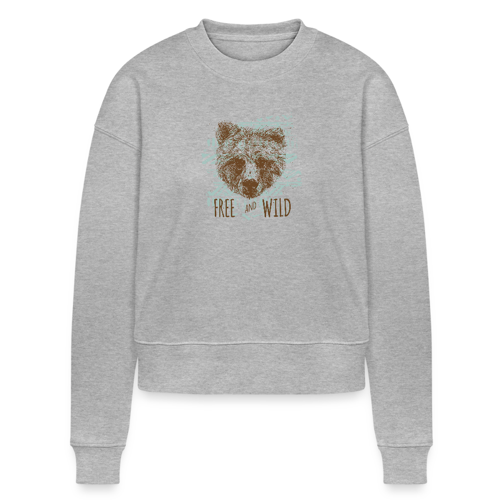 Stanley/Stella Cropped vrouwen bio sweatshirt CROPSTER - grijs gemêleerd