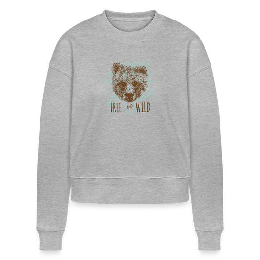 Stanley/Stella Cropped vrouwen bio sweatshirt CROPSTER - grijs gemêleerd