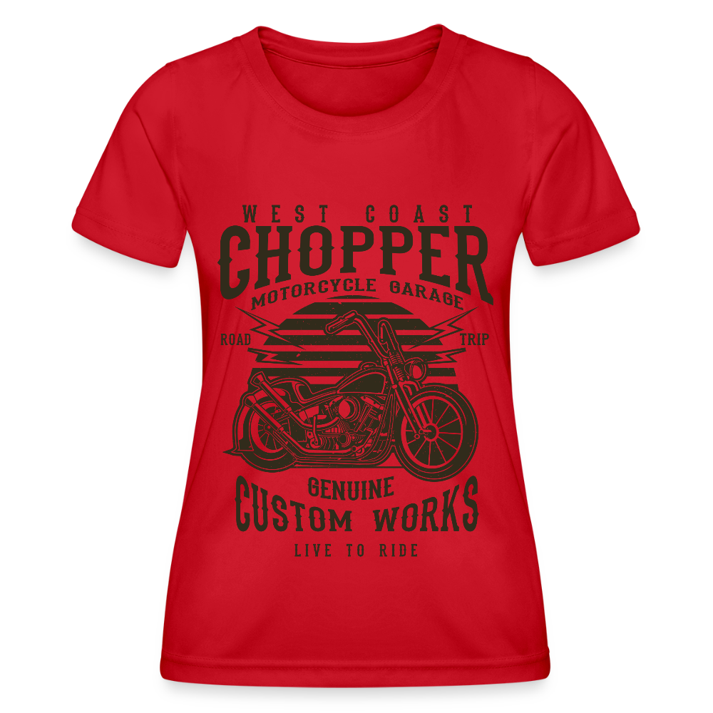 Functioneel T-shirt voor vrouwen - rood