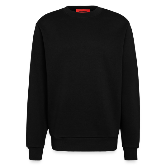 Heavyweight oversized organic crewneck made in EU - SOLID BLACK