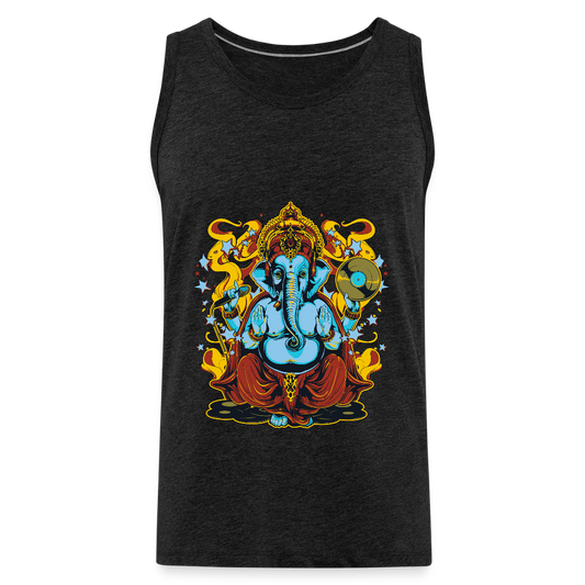 Mannen Premium tank top - houtskool